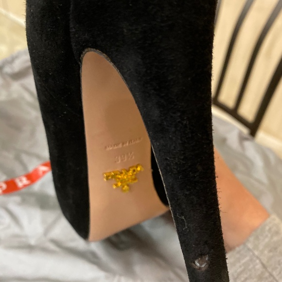 PRADA Soft Suede Platform Bootie - Picture 5 of 5